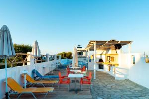 Balkón alebo terasa v ubytovaní Okirroi Villas Chersonissos