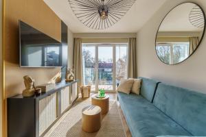 Χώρος καθιστικού στο Sunnyway Apartment
