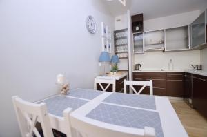Kuchyňa alebo kuchynka v ubytovaní Victus Apartamenty, Apartament Family&Friends