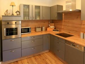 Küche/Küchenzeile in der Unterkunft Sole Oase Komfort-Ferienhaus