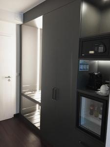 Kuchyň nebo kuchyňský kout v ubytování Hotel Schweizer Hof