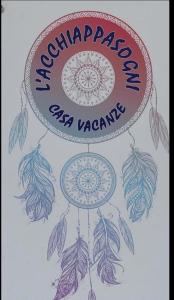 カステッランマーレ・ディ・スタービアにあるL'acchiappasogni casa vacanzeの葉が描かれた2枚の装飾皿の絵