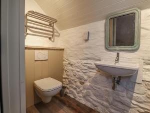 Koupelna v ubytování Dolwylan Barn