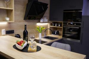 Kuchyň nebo kuchyňský kout v ubytování Apartment Ispod ure