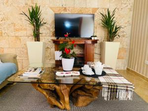 TV a/nebo společenská místnost v ubytování Villa Dylan Samana, 3Br with pool