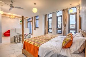 Llit o llits en una habitació de Wien Art Villa