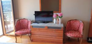 TV a/nebo společenská místnost v ubytování Apartman JASNA