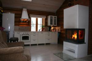 Kuchyň nebo kuchyňský kout v ubytování Trepimäe Holiday House