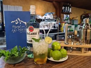 Nápoje v ubytování Hostal Las Nieves