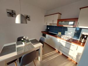 Kuchyň nebo kuchyňský kout v ubytování Apartments Amfora