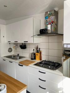 Kuchyň nebo kuchyňský kout v ubytování Apartman Zadar Centar(free parking and wi-fi)