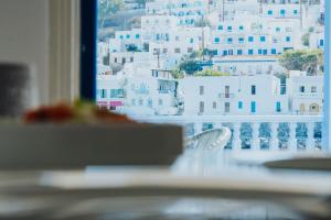 Nespecifikovaný výhled na destinaci Astypalaia nebo výhled na město při pohledu z apartmánu