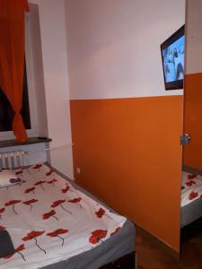 Posteľ alebo postele v izbe v ubytovaní Central Warsaw Apartment