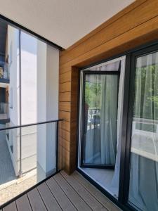 Balkón alebo terasa v ubytovaní M&K Apartament Bałtyk - Sobieszewo - Wyspa Sobieszewska
