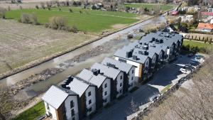 Pohľad z vtáčej perspektívy na ubytovanie M&K Apartament Bałtyk - Sobieszewo - Wyspa Sobieszewska