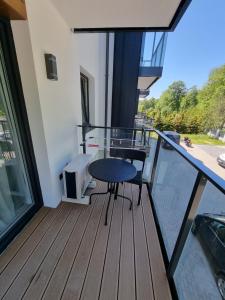 Balkón alebo terasa v ubytovaní M&K Apartament Bałtyk - Sobieszewo - Wyspa Sobieszewska