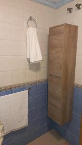a bathroom with a towel hanging on a rack at Apartamento Medina in Morche +9 photos