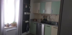 Η κουζίνα ή μικρή κουζίνα στο Maison cosy à Ury +16 φωτογραφίες