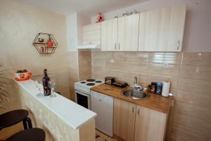 مطبخ أو مطبخ صغير في Apartman Marija