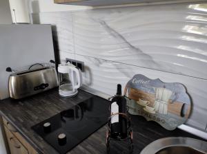 Dapur atau dapur kecil di Cozy studio Cik-Cak