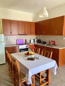 Kuchyň nebo kuchyňský kout v ubytování Demetra House by Elefthia Syros