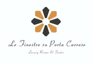 un logotipo para un centro quirúrgico con una flor en Le Finestre Su Porta Carrese - Luxury Rooms & Suites, en Matino
