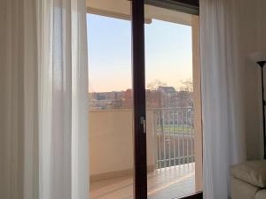 A balcony or terrace at Trilocale in Zona Bocconi/Navigli