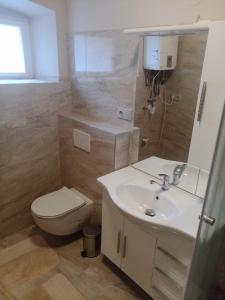 Koupelna v ubytování Králíky apartmán