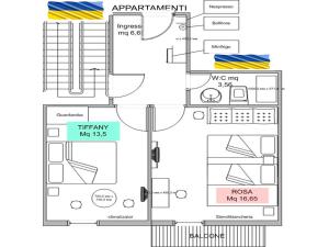 Plan piętra w obiekcie B&B Mariupol