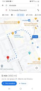 uma imagem de uma página de mapas do Google com um marcador em Lovely Apartment to feel Lisbon em Lisboa