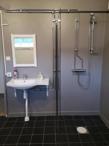 Koupelna v ubytování Norra NY Hostel