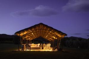 a large tent with a canopy on top of it at Cuprena in Arezzo
