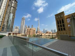 a view of a city from the roof of a building at BELLEVUE Downtown Dubai in Dubai