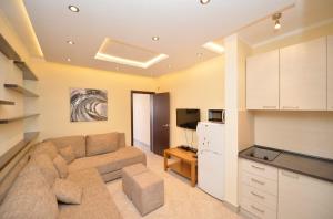 Kuchyň nebo kuchyňský kout v ubytování Rafailovici Holiday Apartments