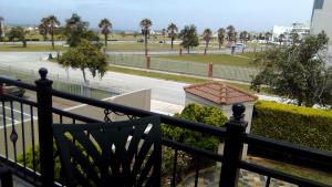 a view of a street from a balcony at Uyolo Guest Logde in Port Elizabeth
