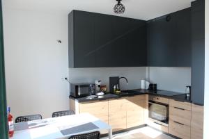 Kuchyň nebo kuchyňský kout v ubytování Apartament Fibra Freddo