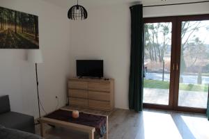 TV a/nebo společenská místnost v ubytování Apartament Fibra Freddo