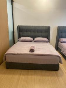 Postelja oz. postelje v sobi nastanitve DSara Sungai Buloh Sentral MRT Studio Home with Two Free Parking