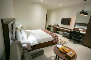 Voodi või voodid majutusasutuse Hotel Starlight toas