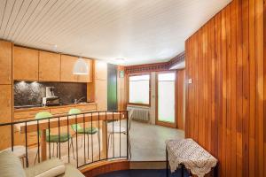 Kuchyň nebo kuchyňský kout v ubytování Appartements Claudia