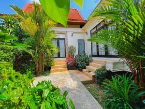 Zahrada ubytování Villas Chaba