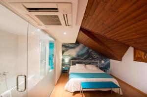 Posteľ alebo postele v izbe v ubytovaní Hotel Restaurant Pessets & SPA
