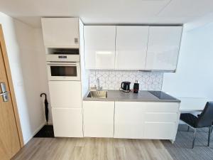Kuchnia lub aneks kuchenny w obiekcie Seaside Park Private Apartment by Villmaris