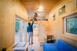 Kuchyň nebo kuchyňský kout v ubytování Tiny House - Apfel