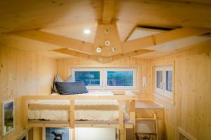 Postel nebo postele na pokoji v ubytování Tiny House - Apfel