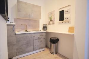 Η κουζίνα ή μικρή κουζίνα στο Lange Straße Apartment Freyja