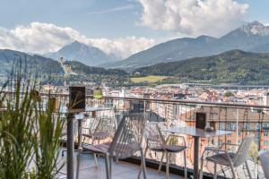 Üldine mäevaade või majutusasutusest aDLERS Hotel Innsbruck pildistatud vaade