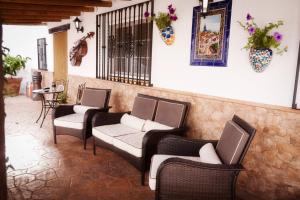 A seating area at Cueva Romana Cave House, Clothing Optional, Adult Only