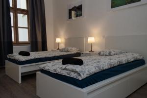 Postel nebo postele na pokoji v ubytování Apartment Florenc with 3-bathrooms & bedrooms
