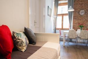 Et opholdsområde på Apartment Florenc with 3-bathrooms & bedrooms